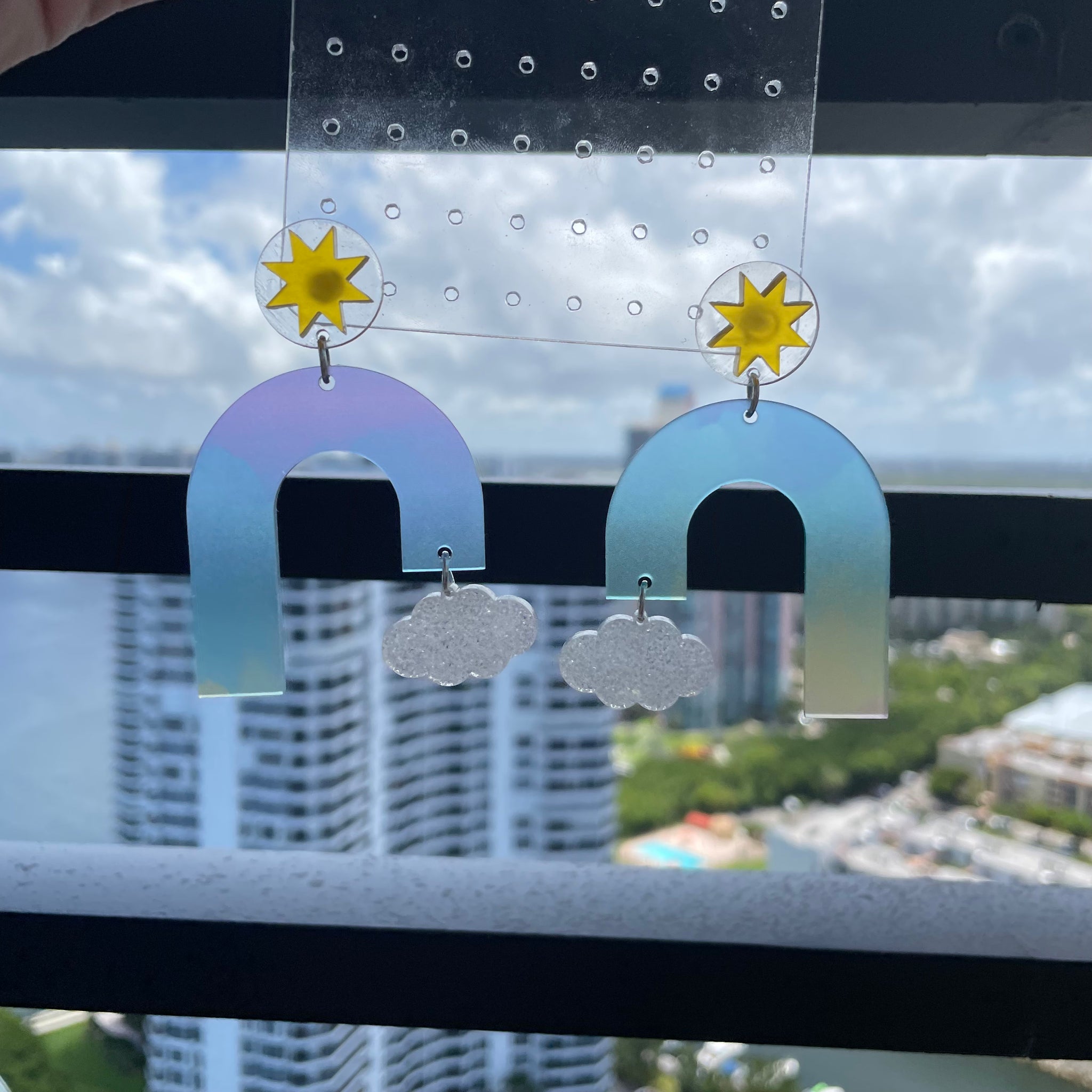 Rainbow Drop Earrings