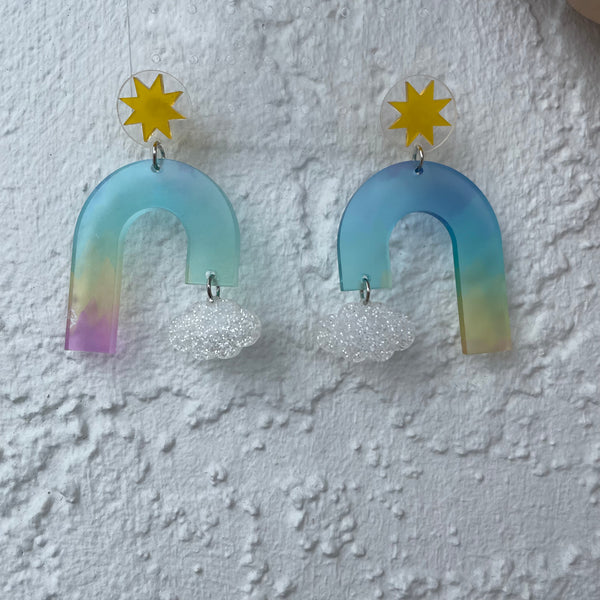 Rainbow Drop Earrings