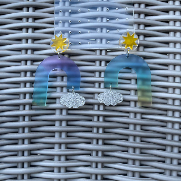 Rainbow Drop Earrings