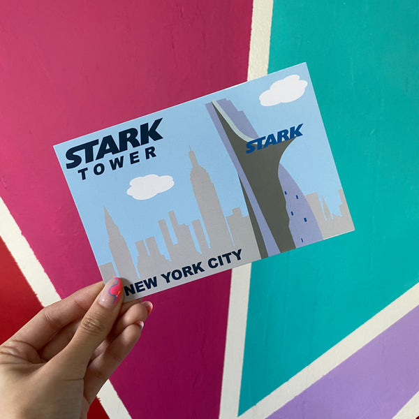 Stark Tower // Iron Man // Avengers // Marvel-ous Places Postcard Print