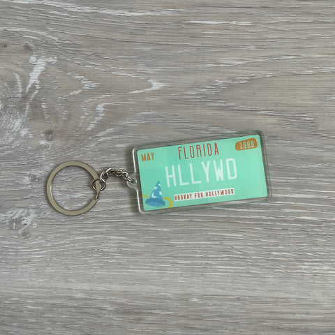 DHS Studios License Plate Keychain