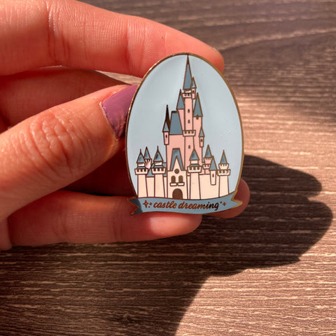 SECONDS SALE Castle Dreaming Pin