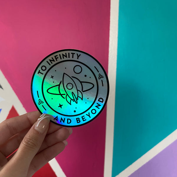 To Infinity and Beyond Buzz Holographic Sticker