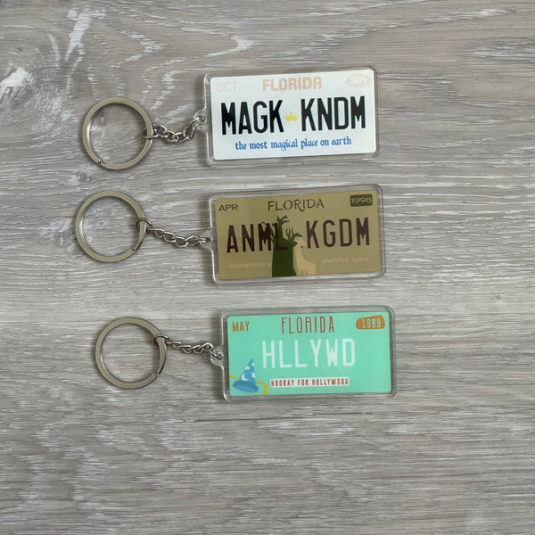 MK License Plate Keychain