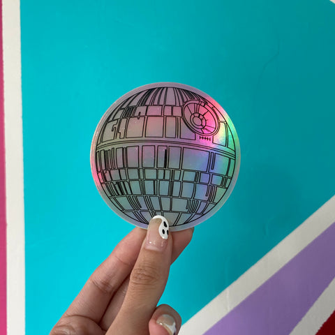 Death Star Holographic Sticker