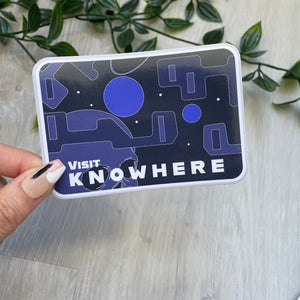 Marvel-ous Places Visit Knowhere GOTG Sticker