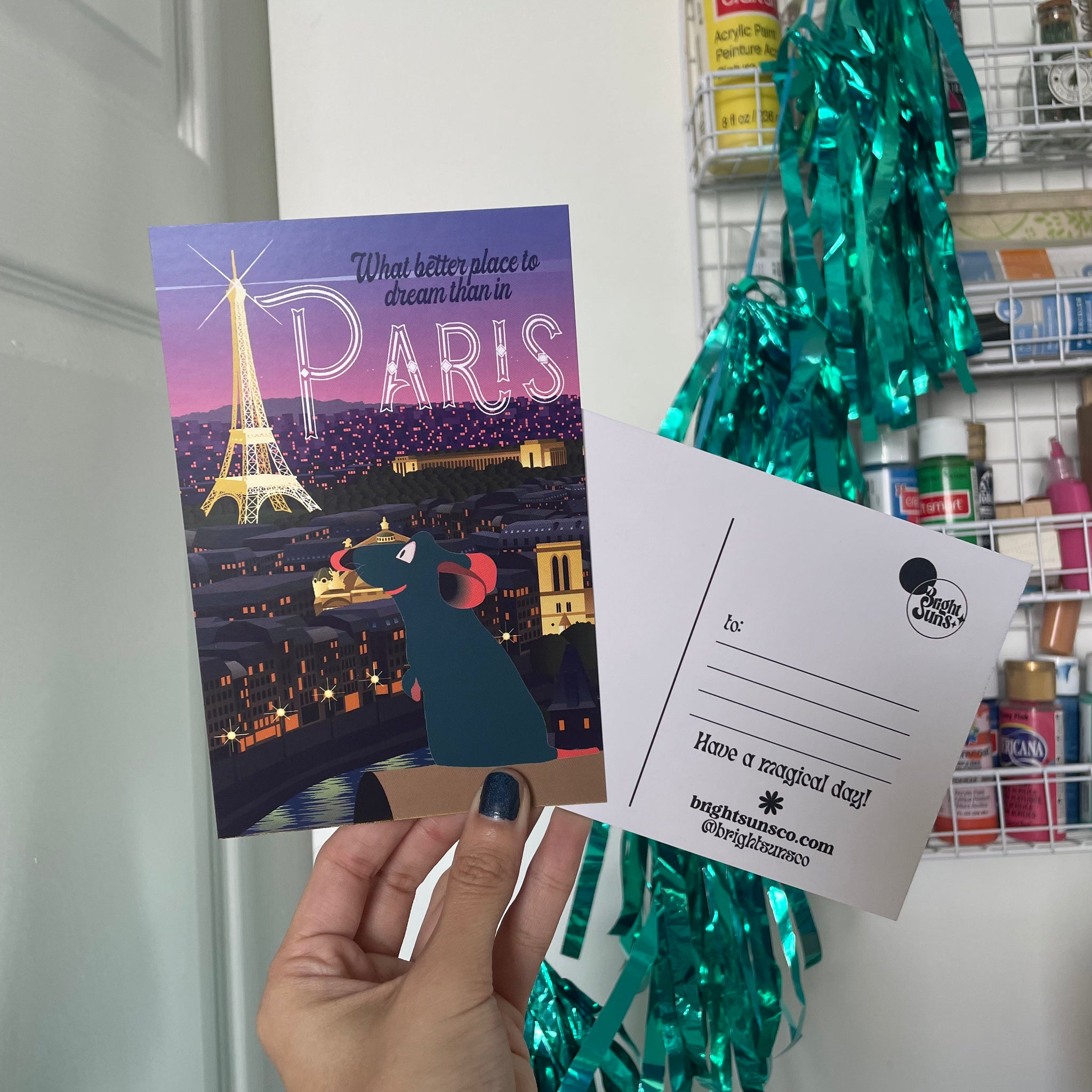 Ratatouille Paris Postcard Print