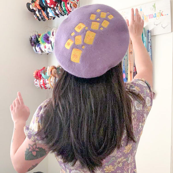 Go Live Your Dream Tangled Lantern Rapunzel Beret