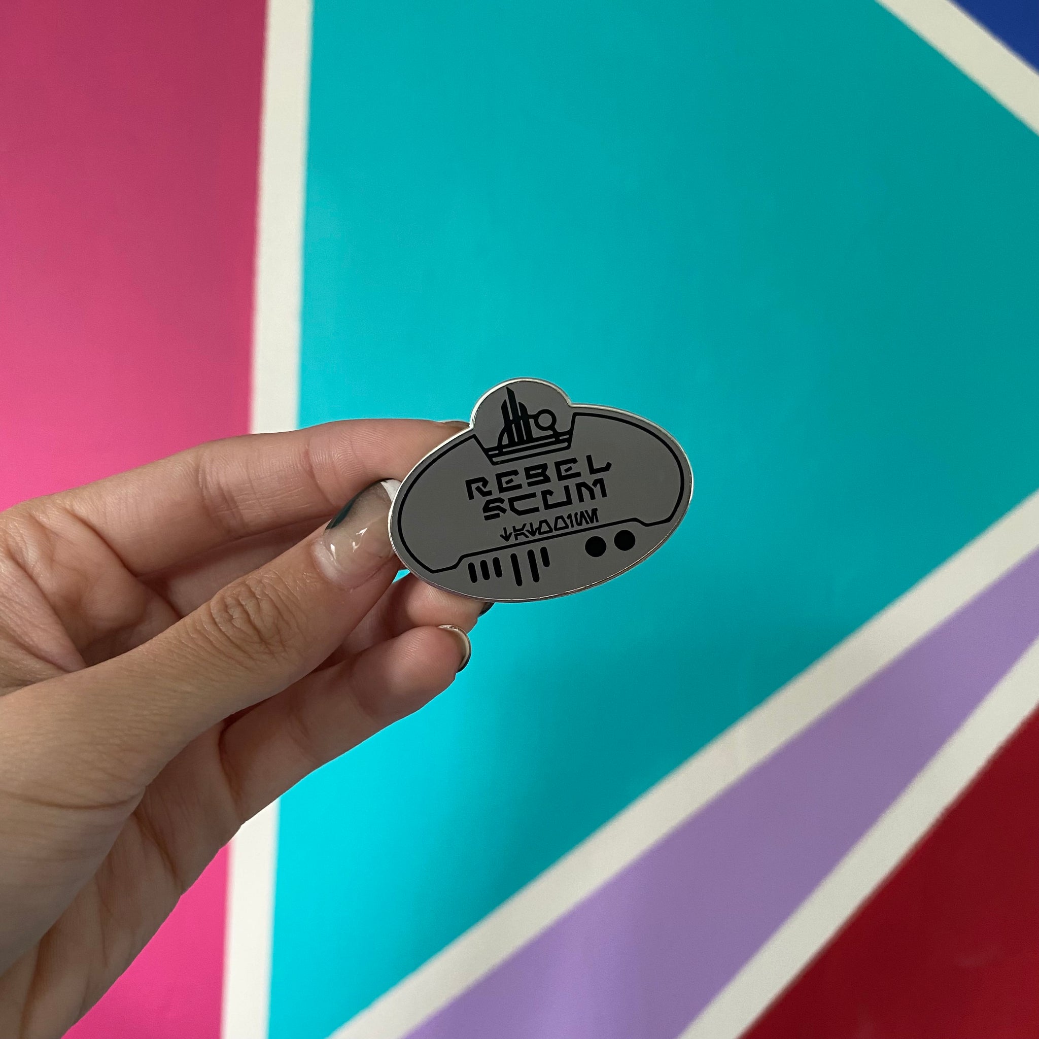 Rebel Scum Batuu Galaxy’s Edge Name Tag Pin