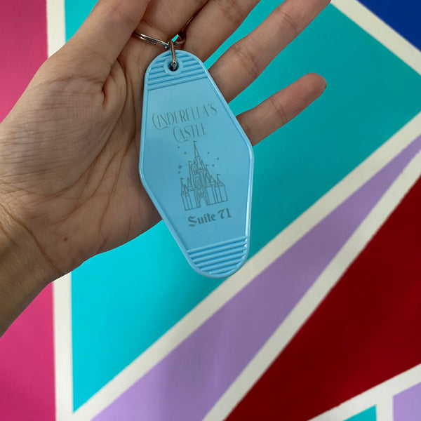 Cinderella's Castle Hotel Keychain